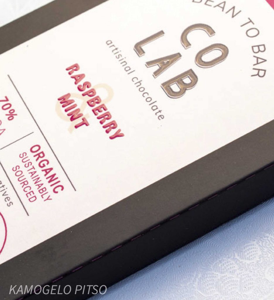 chocolate wrapper with a sophisticated branding concept, showcasing creativity and attention to detail in packaging design.